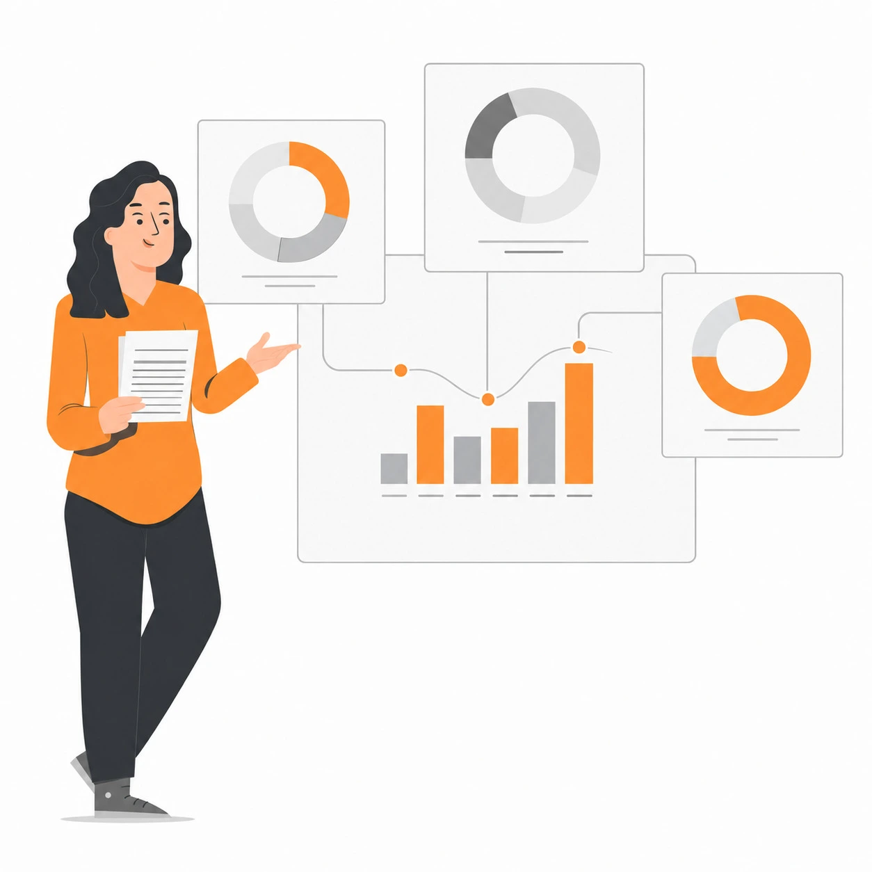 ESG scoring and sustainability analytics dashboard with KPI metrics, reporting charts and data visualization